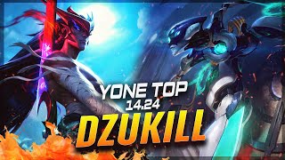 Dzukill - Yone vs Camille TOP Patch 14.24 - Yone Gameplay