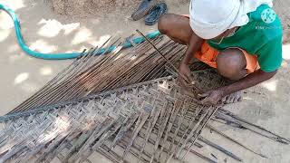 coconut leaf weaving|ತೆಂಗಿನ ಗರಿಯ ಅಂದದ ಚಪ್ಪರ ☺️☺️ಎಲ್ಲಾ ಕೆಲಸದ ಅನುಭವಿ ಈ ಕಲಾಕಾರ 😍😍#traditional