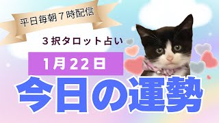 【２０２５年１月２２日】今日の運勢【３択タロット】すべてミュートで見ても大丈夫です🌈これから２４時間以内に起きること✨