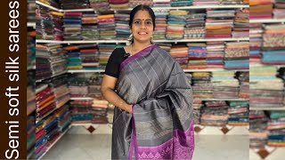 Semi soft silk sarees| Apavaranam | 21 January 2025 ￼