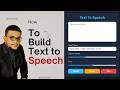 How build Text to Speech app