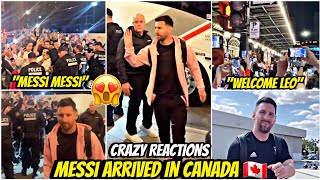 🤯CRAZY Scenes! Messi's Inter Miami Receives Spectacular Welcome in Montreal - Fans Go Wild!