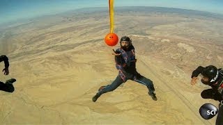 Skydiving with a Bowling Ball | Outrageous Acts of Science