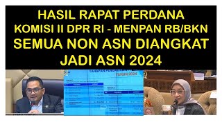 RDP KOMISI II DENGAN MENPAN RB dan BKN, TENTANG PENYELESAIAN HONORER 2024 JADI PPPK.