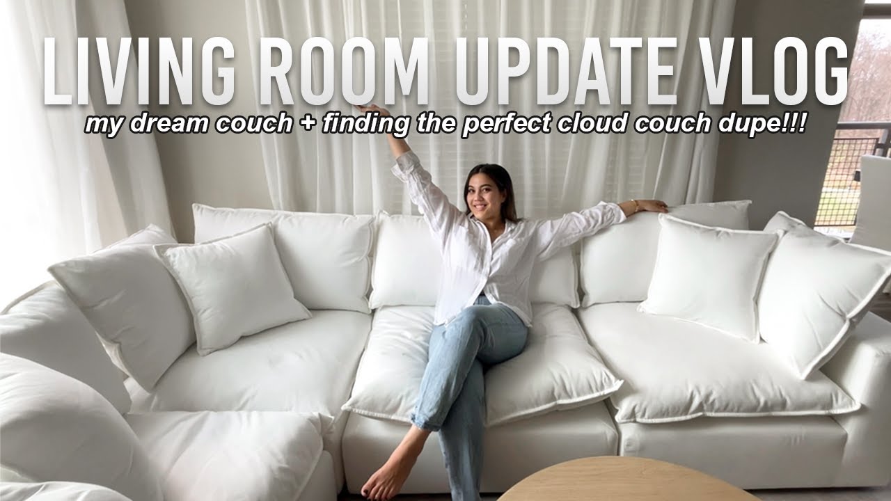 My Dream Couch Is Here Cloud Couch Dupe Living Room Makeover
