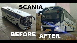 SCANIA RE-FABRICATED| BEFORE \u0026 AFTER | AMARAVATI | APSRTC SCANIA