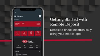 Getting Started with Remote Deposit | First Bank and Trust Company