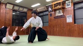 【合気道】後ろ落とし受身・後方飛躍受身 Aikido ukemi practice ushiro otoshi ・ koho hiyaku