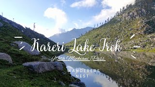 Kareri Lake Trek|With Minkiani Pass|Part 1|Dharamshala|Unexplored beauty