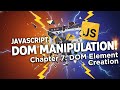 JavaScript DOM Tutorial: createElement, appendChild, setAttribute & insertBefore Explained