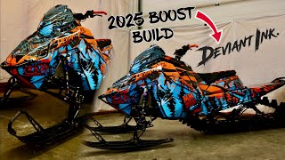 BOOST BUILD phase 1/ How to Install//DEVIANT INK Snowmobile WRAP!!￼