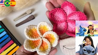 🌺Lilo and Stitch Crochet Flower💙 | Super Quick to Knit✨️