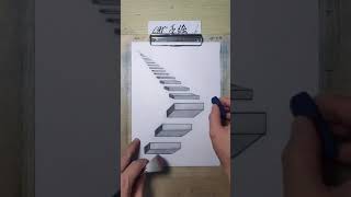 Drawing Spiral Stairs   How to Draw 3D Caracole   Anamorphic Corner Art   Vamos 19