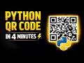 Create QR Codes with Python in 4 Minutes | Beginner Friendly Tutorial