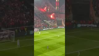 Partizan Belgrade fans vs Köln
