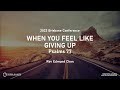 When you feel like giving up - Edmund Chan