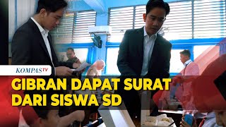 Gibran Dapat Surat dari Siswa SD Saat Tinjau Program Makan Bergizi Gratis