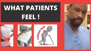 Burning of the nerves in the back for pain relief:  What a patient feels !