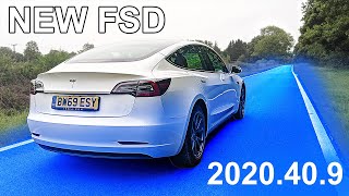 Tesla Full Self Driving -  HONEST REVIEW  *NEW Update 2020.40.9*  MODEL 3 FSD 2020 UK