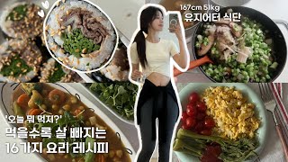 오늘뭐먹지? 고민이 된다면! (feat. 유지어터의 16가지 식단)