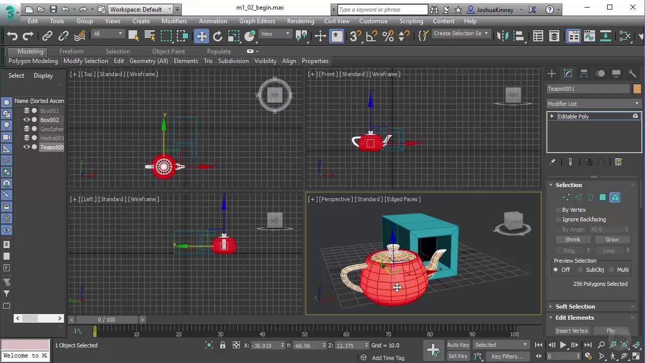 Working With Polygons In 3ds Max - YouTube