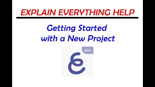 Learning Explain Everything - Basic Introduction