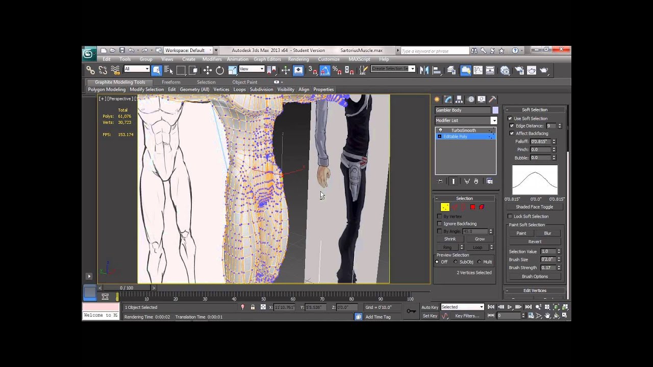 3DS Max Character Modeling Tutorial | Final Smoothing And Adjustments ...