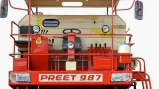 Preet combine paint job-ਪ੍ਰੀਤ 987 ਪੇਂਟ ਜੋਬ -ਫਗਵਾੜਾ ਭਾਣੋਕੀ %2005 model old combine new model paint