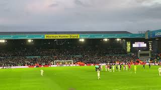 Leeds United v Burnley Crowd Reaction at Full Time 02/01/22