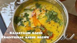 The right way to make Rajasthani Kadhi. If you make it once, you will make it again and again. Rajasthani kadhi recipe