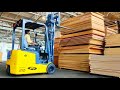 godrej new latest technology electric 3 wheel forklift application video