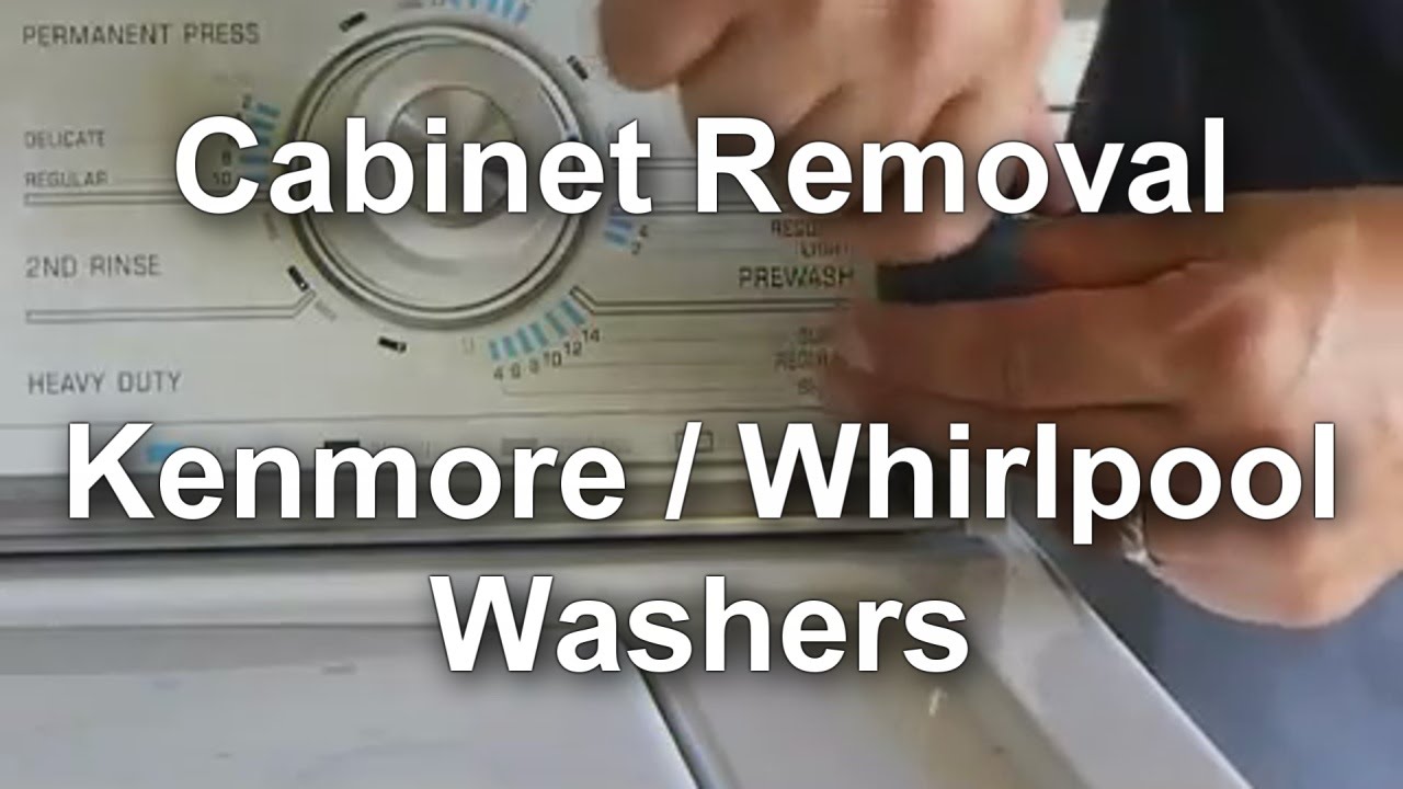 Whirlpool / Kenmore Washer - How To Remove The Outer Case - YouTube