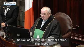 Covid-19: Entire Cabinet to self-isolate as Dáil adjourned