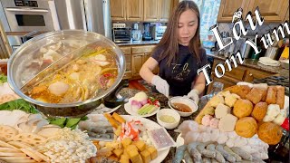 Lẩu Tom Yum - Cách Nấu Lẩu Tom Yum, Lẩu Thái Cây Chuẫn Vị Thơm Ngon - Tom Yum Hot Pot Recipe