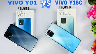 Vivo Y01 🆚 Vivo Y15C ⚡ Unboxing || Comparison || Camera test || Cheap Budget Vivo Smartphones 🔥