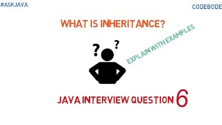 What is Inheritance Realtime & Programming Examples | Java Interview Question 6 | Ask Java |CodeBode