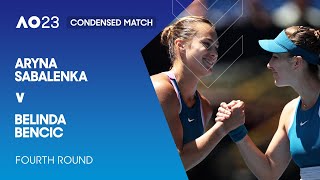 Aryna Sabalenka v Belinda Bencic Condensed Match | Australian Open 2023 Fourth Round