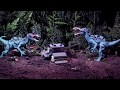 Jurassic world 2 lego dinosaur attack stop motion animation