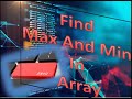 More about Array , Sort , Max ,  Min