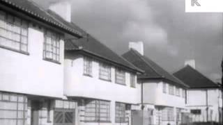 1930s London Suburbs, Suburbia, Gardening, Children Play in the Street