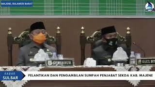 Pelantikan penjabat Sekda kabupaten Majene