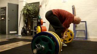 snatch grip deadlift / Maastaveto tempausotteella 180 kg