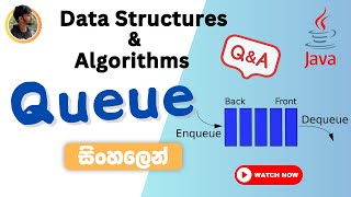 Queue Using Java in Sinhala | Data Structures and Algorithms Part 02 ( DSA Tutorial)