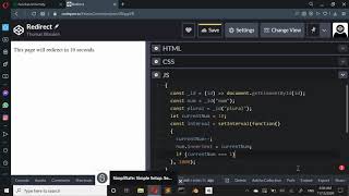 Topics - JavaScript: Redirect Countdown In JavaScript