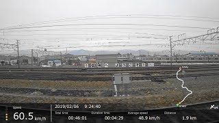 [FHD|ac]しなの鉄道・北しなの線：長野→妙高高原駅間(全区間)、115系S9編成/台鉄自強号色、乗車走行シーン。【車窓・側面展望】