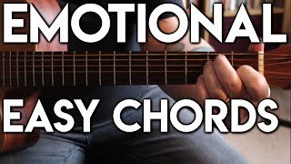 Emotional Sad Chords On Guitar (In e minor - EASY TO PLAY 2 finger chords!)