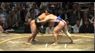 Asasekiryu vs Kagamio Day 4 Sumo Natsu Basho May 2014