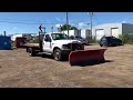 2004 ford f 450 flat deck truck w snow plow