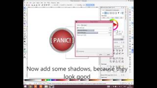 Inkscape tutorial: simple panic button
