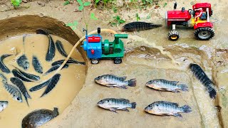 catch fish using mini water pump | fishing exciting | diy tractor ‪@Mini Fish Creator